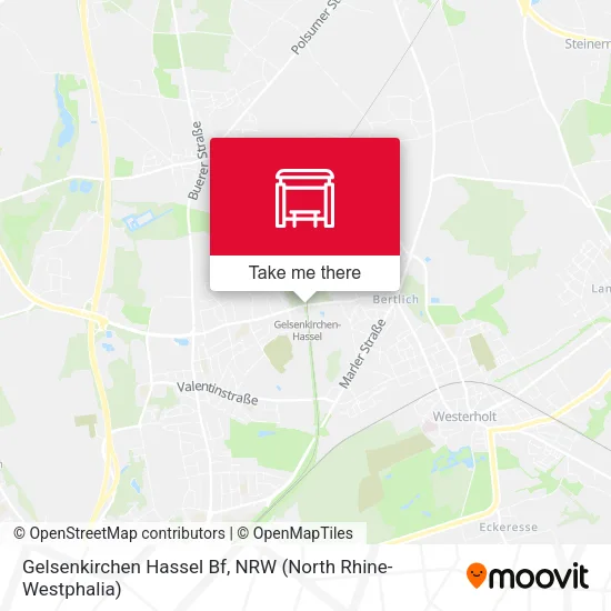 Карта Gelsenkirchen Hassel Bf