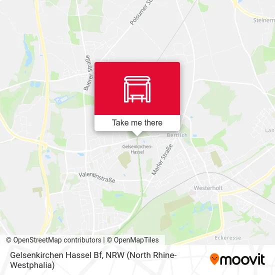 Карта Gelsenkirchen Hassel Bf