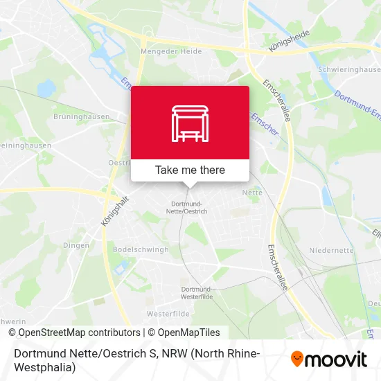 Dortmund Nette/Oestrich S map