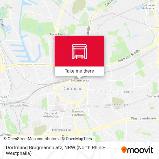 Dortmund Brügmannplatz map