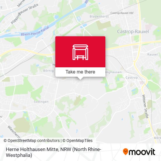 Herne Holthausen Mitte map