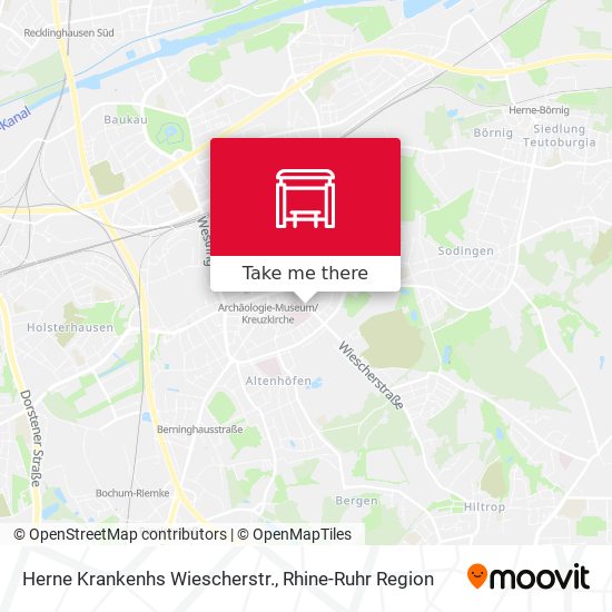 Herne Krankenhs Wiescherstr. map