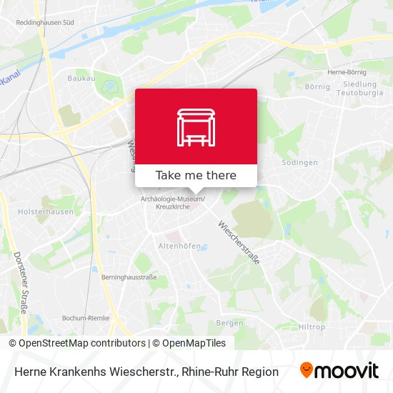 Herne Krankenhs Wiescherstr. map