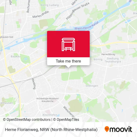 Herne Florianweg map