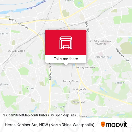 Карта Herne Koniner Str.
