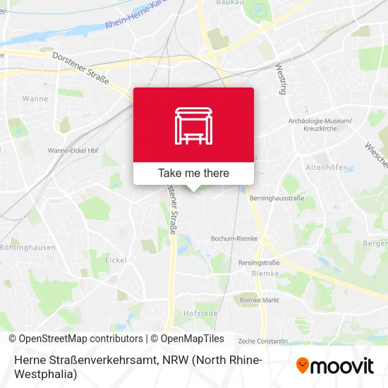 Карта Herne Straßenverkehrsamt