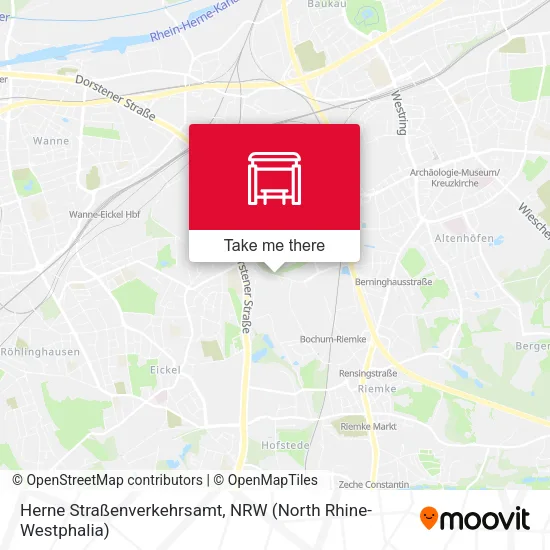 Карта Herne Straßenverkehrsamt