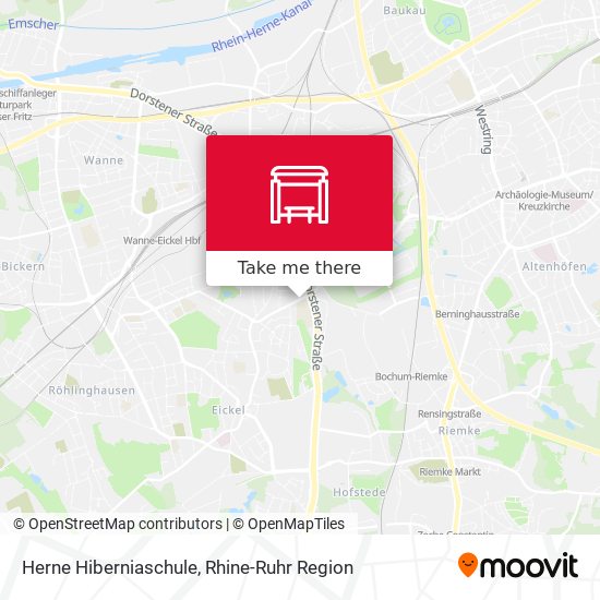 Herne Hiberniaschule map