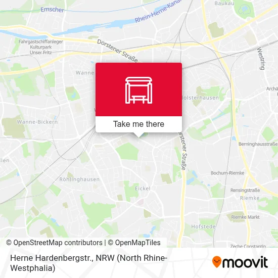 Herne Hardenbergstr. map