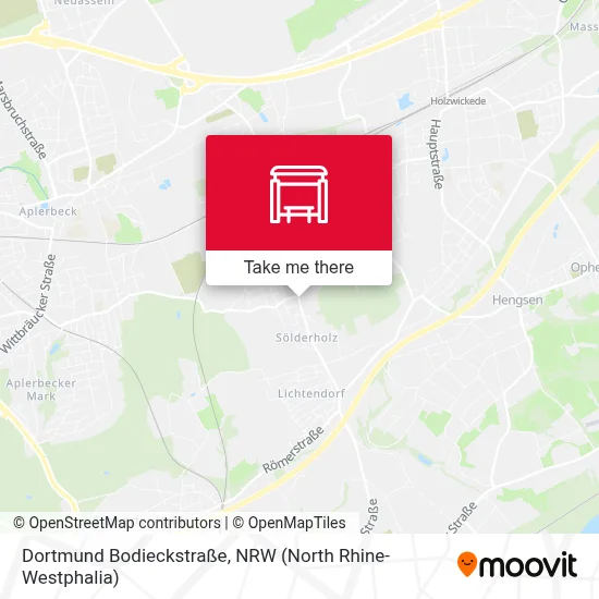 Dortmund Bodieckstraße map