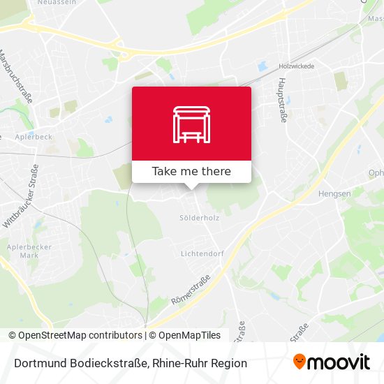 Dortmund Bodieckstraße map