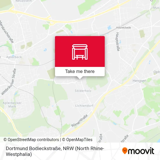 Dortmund Bodieckstraße map