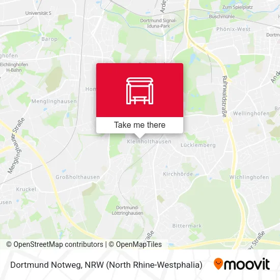 Карта Dortmund Notweg