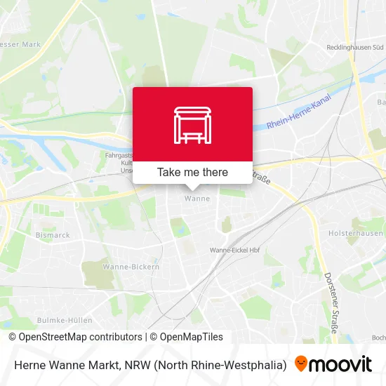 Карта Herne Wanne Markt