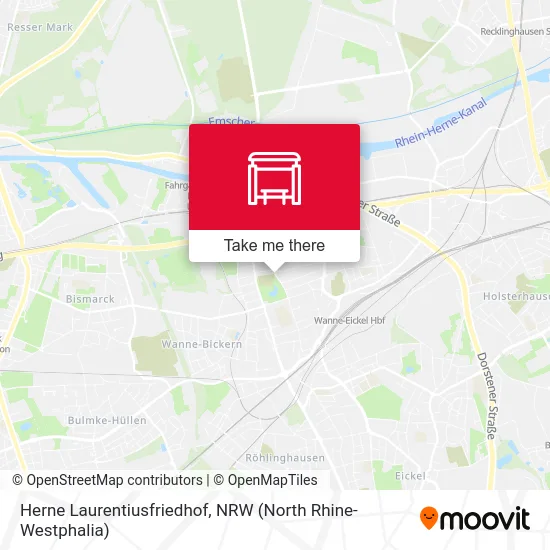 Herne Laurentiusfriedhof map
