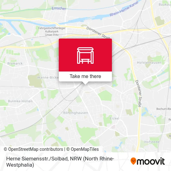 Карта Herne Siemensstr./Solbad