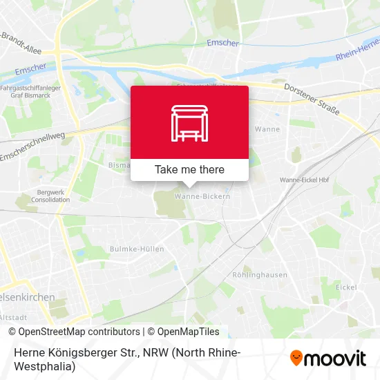 Herne Königsberger Str. map