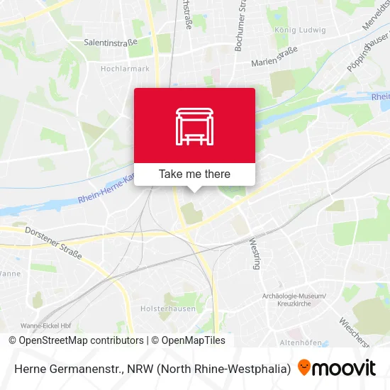 Карта Herne Germanenstr.