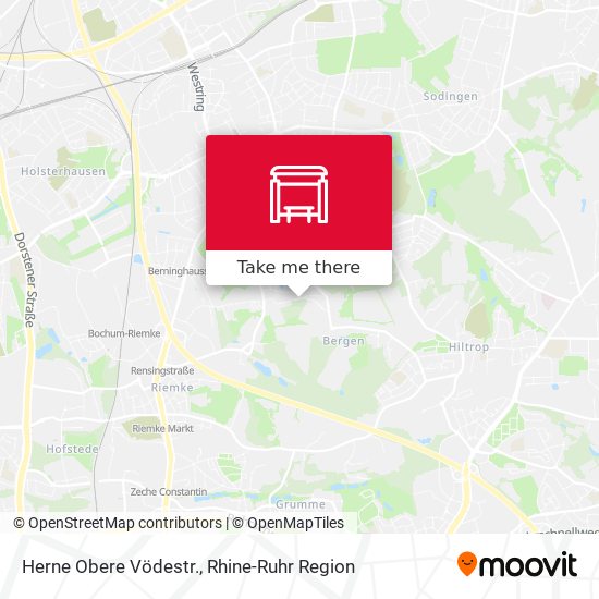Herne Obere Vödestr. map