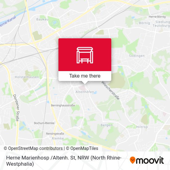 Herne Marienhosp /Altenh. St map