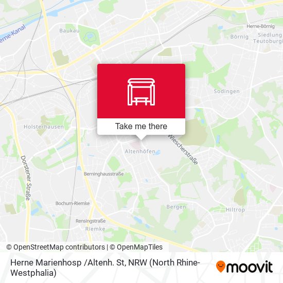 Herne Marienhosp /Altenh. St map