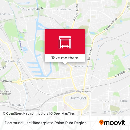 Dortmund Hackländerplatz map