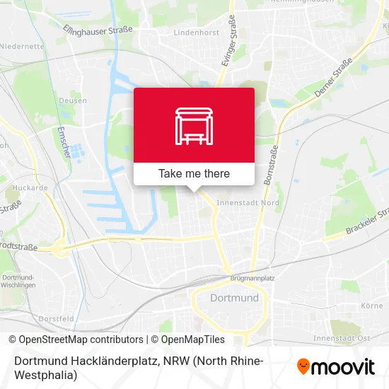 Карта Dortmund Hackländerplatz