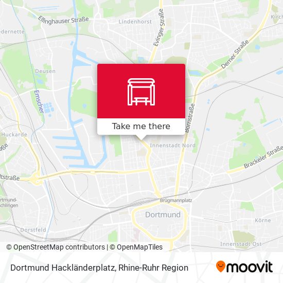 Dortmund Hackländerplatz map