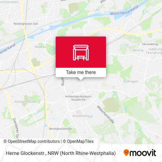 Herne Glockenstr. map