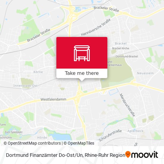 Dortmund Finanzämter Do-Ost/Un map