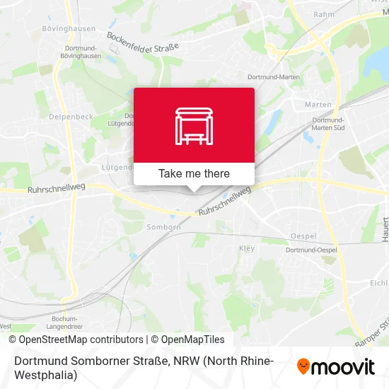 Dortmund Somborner Straße map
