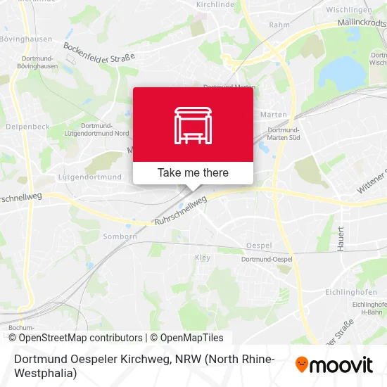 Dortmund Oespeler Kirchweg map