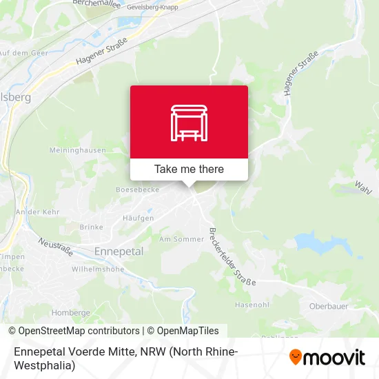 Ennepetal Voerde Mitte map