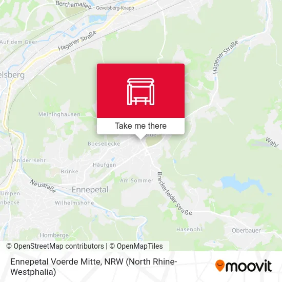 Ennepetal Voerde Mitte map