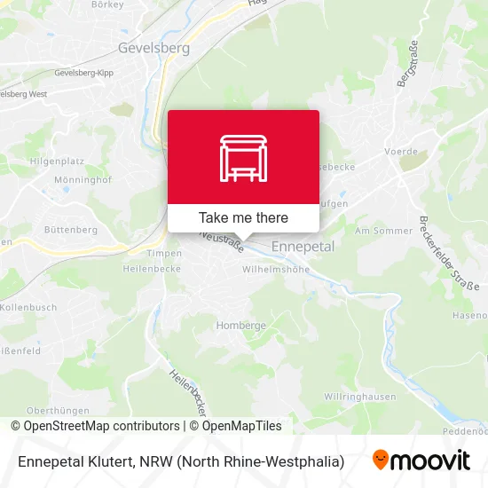 Карта Ennepetal Klutert