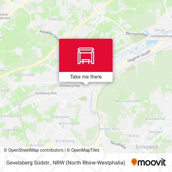 Карта Gevelsberg Südstr.