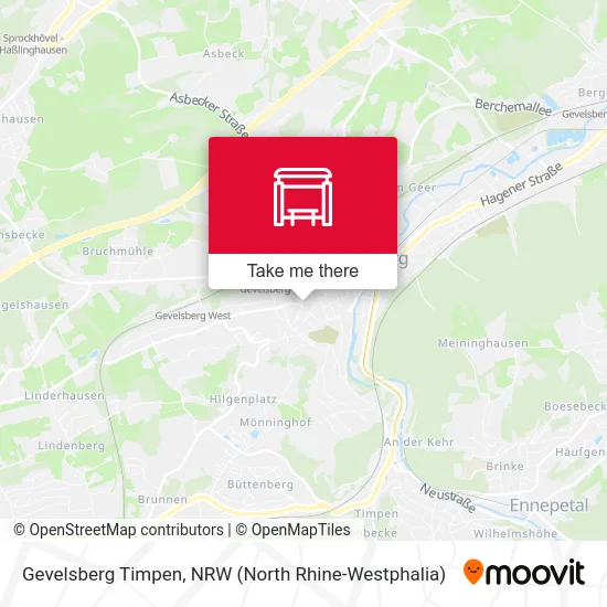 Карта Gevelsberg Timpen