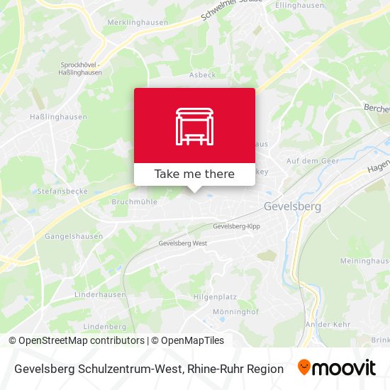 Gevelsberg Schulzentrum-West map