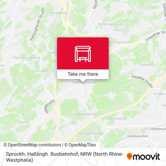 Карта Sprockh. Haßlingh. Busbahnhof