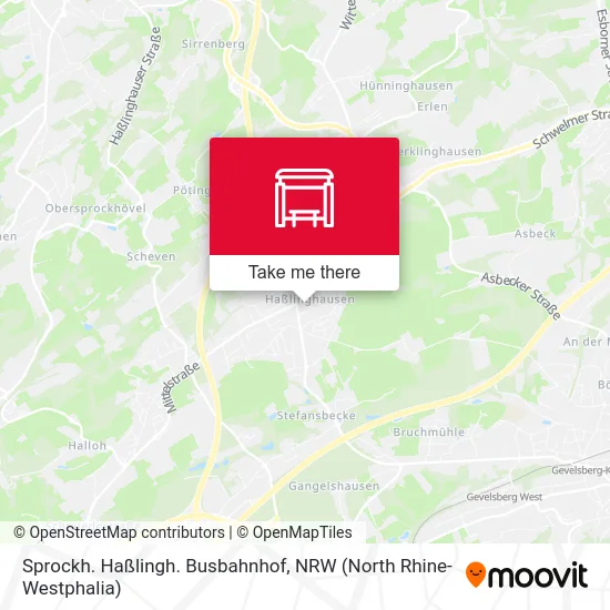 Карта Sprockh. Haßlingh. Busbahnhof