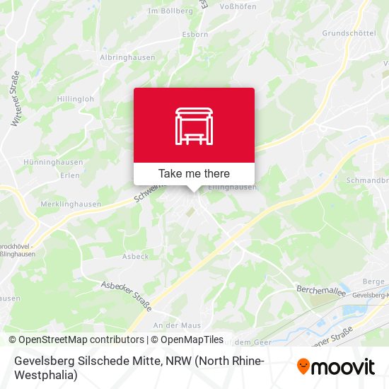 Gevelsberg Silschede Mitte map
