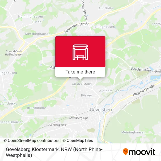 Gevelsberg Klostermark map