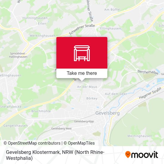 Gevelsberg Klostermark map