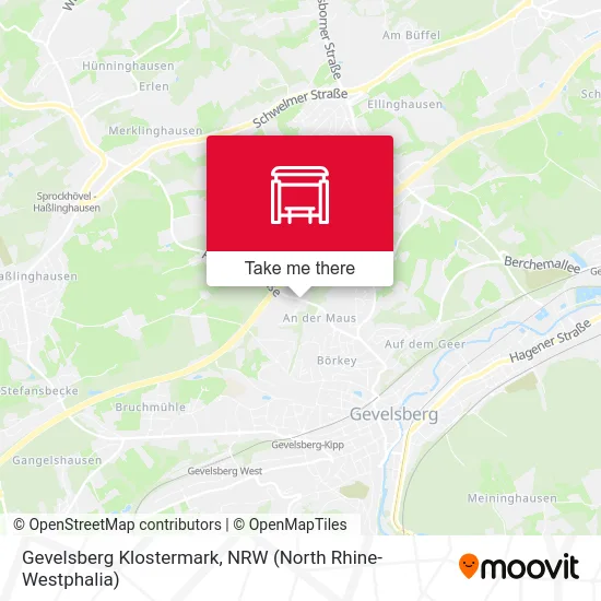 Gevelsberg Klostermark map