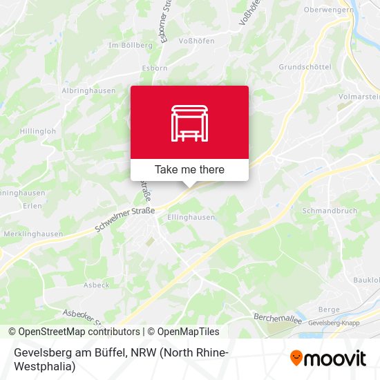 Gevelsberg am Büffel map