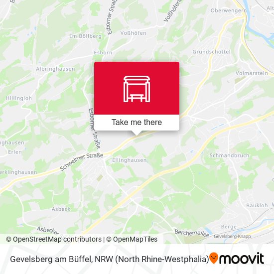 Gevelsberg am Büffel map
