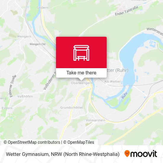 Wetter Gymnasium map