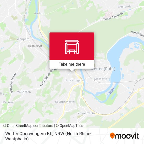 Wetter Oberwengern Bf. map