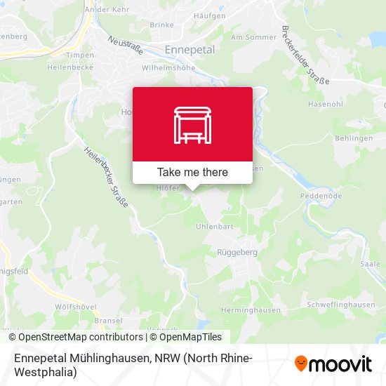 Ennepetal Mühlinghausen map