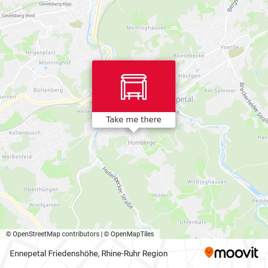 Ennepetal Friedenshöhe map